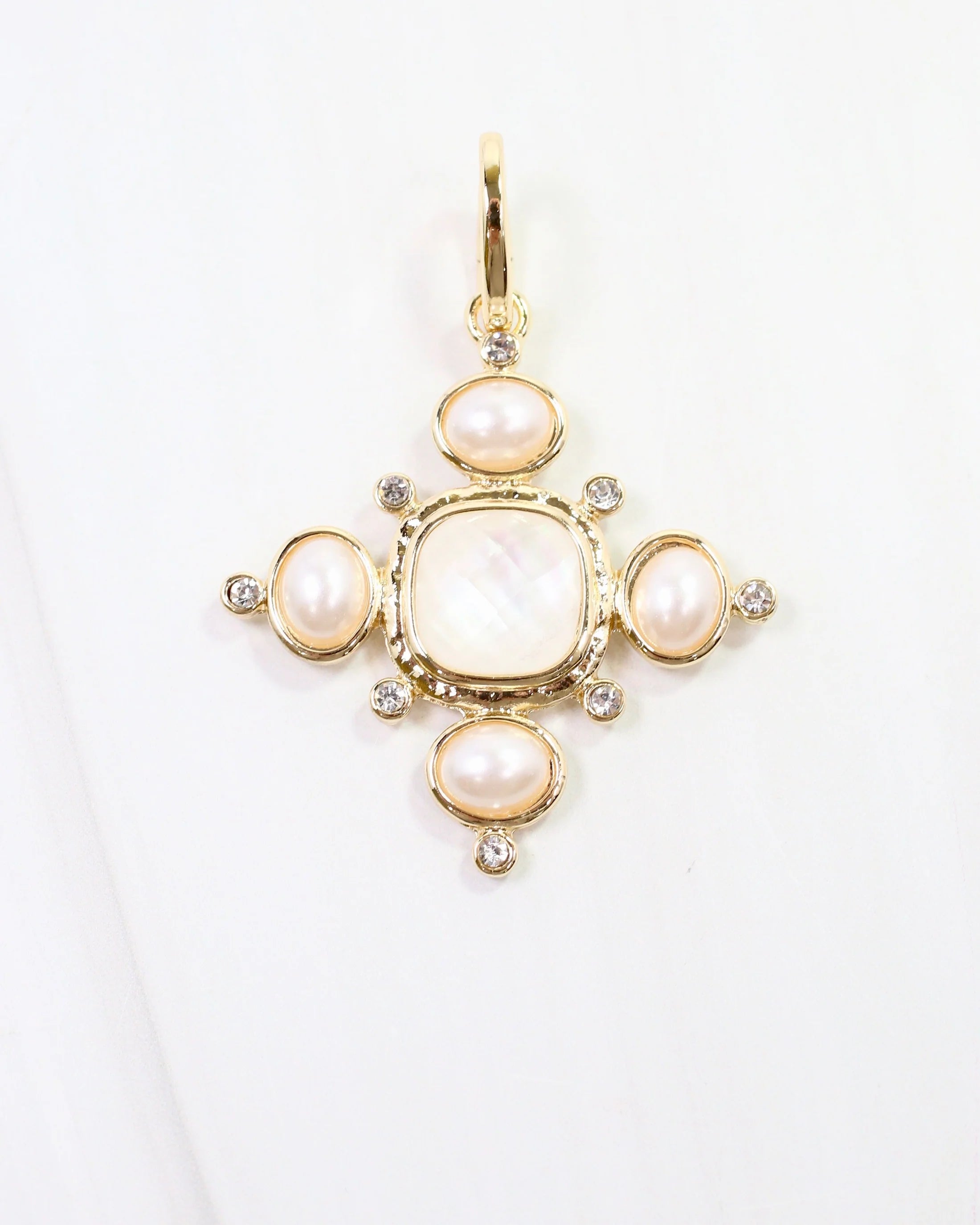 Cline Pearl and CZ Charm