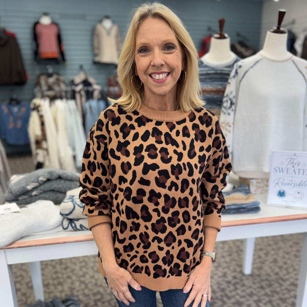 Leopard Print Sweater