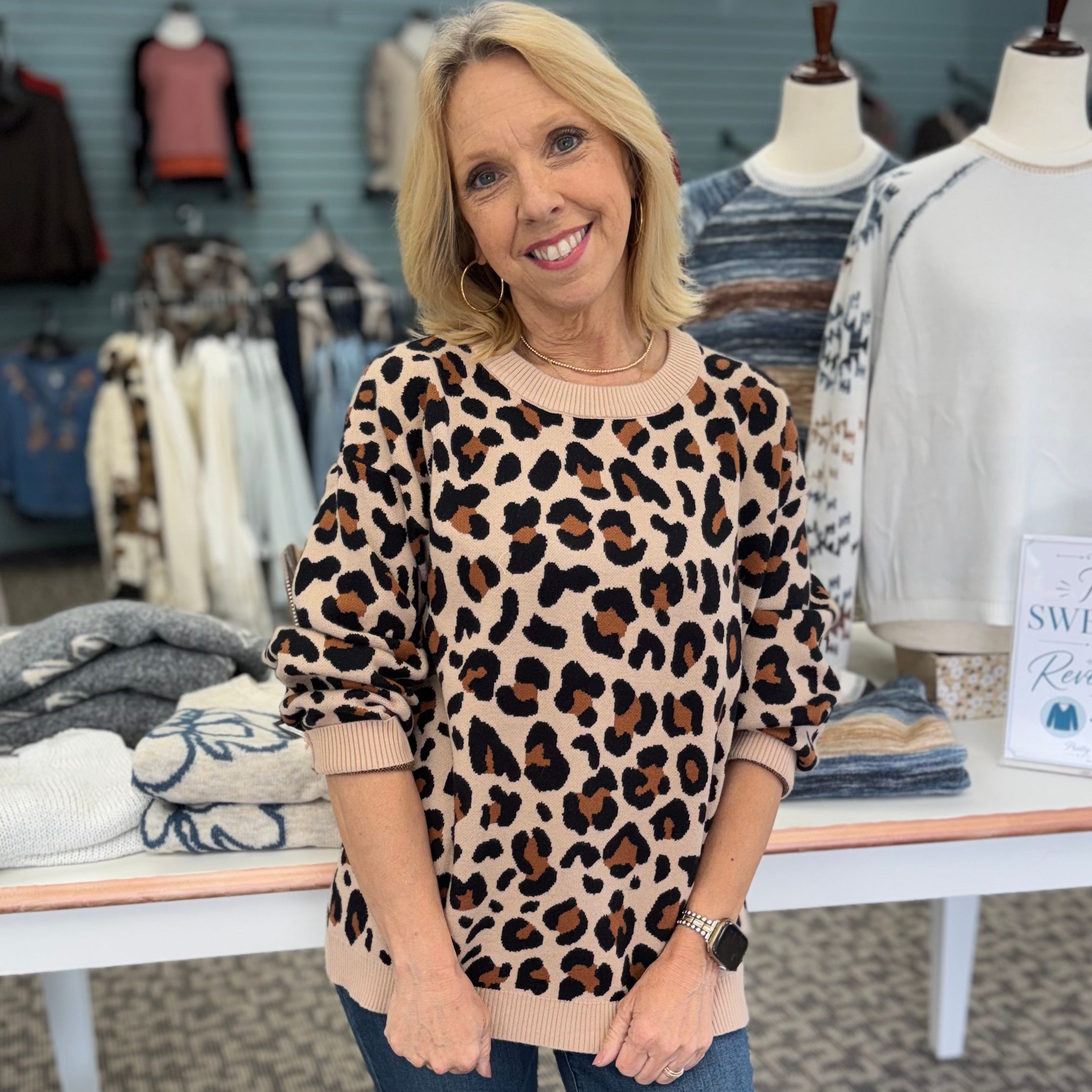 Leopard Print Sweater