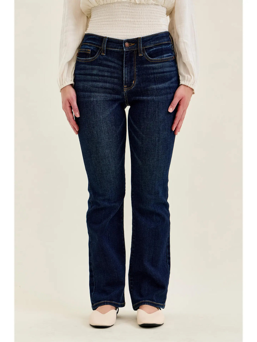 Mr Petite Dark Wash Bootcut