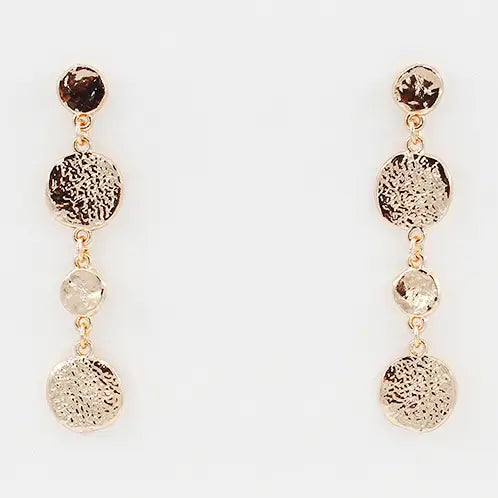 Disc Drop Earrings