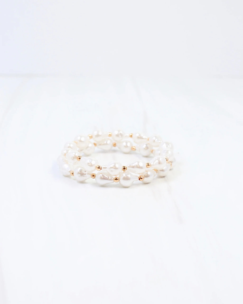 Rye Baroque Pearl Stretch Bracelet