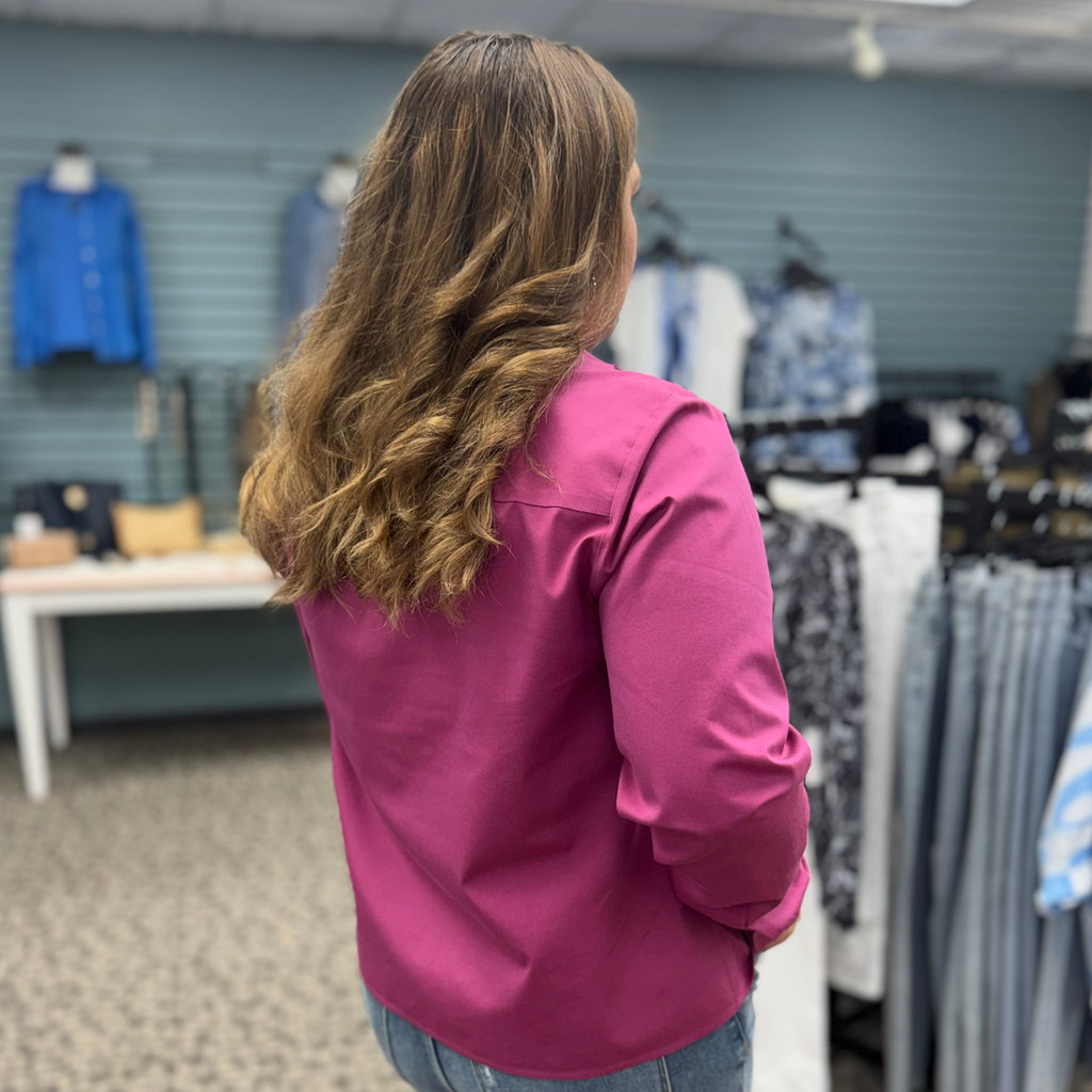 Jodie No-Iron Pinpoint Long Sleeve Shirt