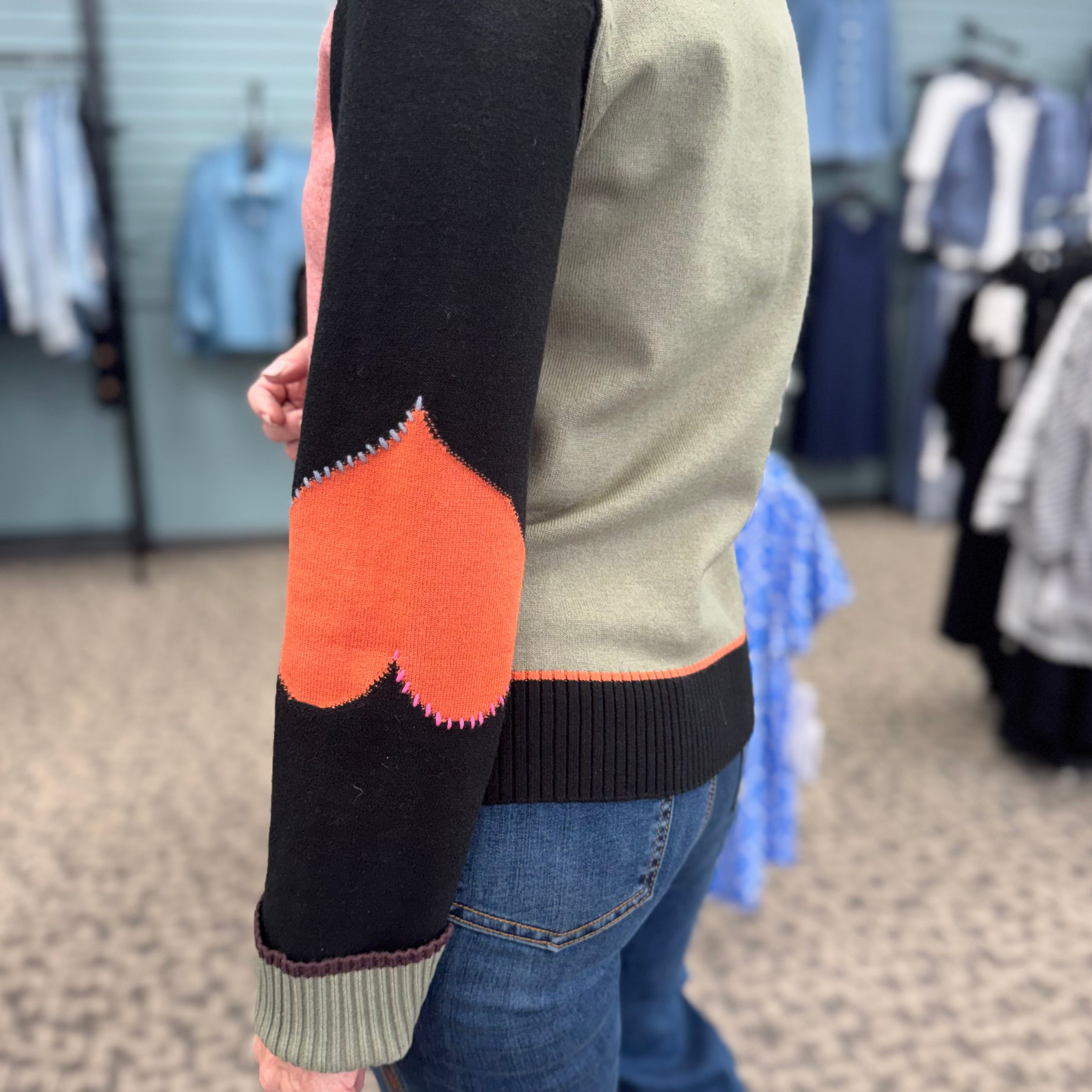 FDJ Color Block Detail Sweater