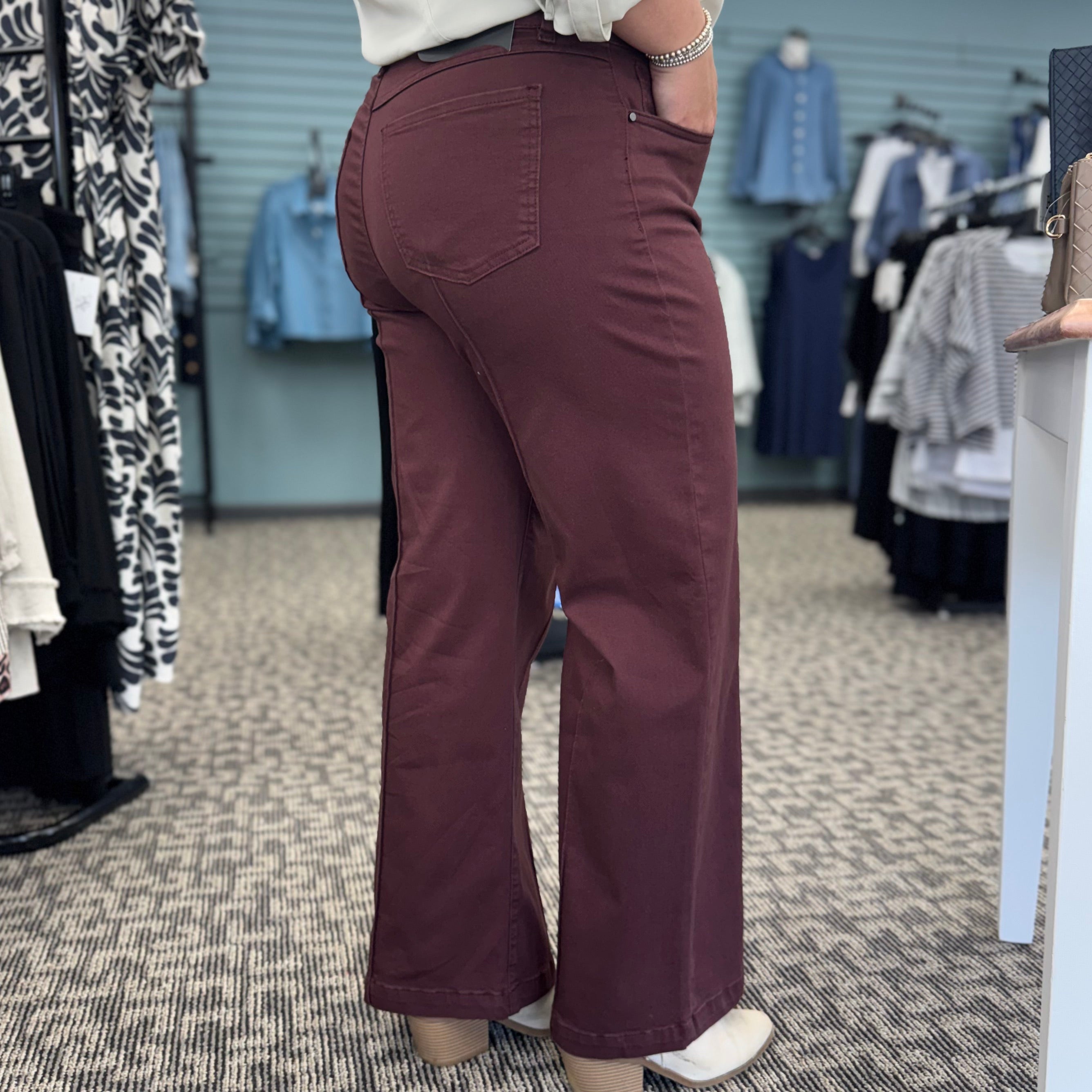 French Dressing Jeans Olivia Wide Leg Euro Twill Pant