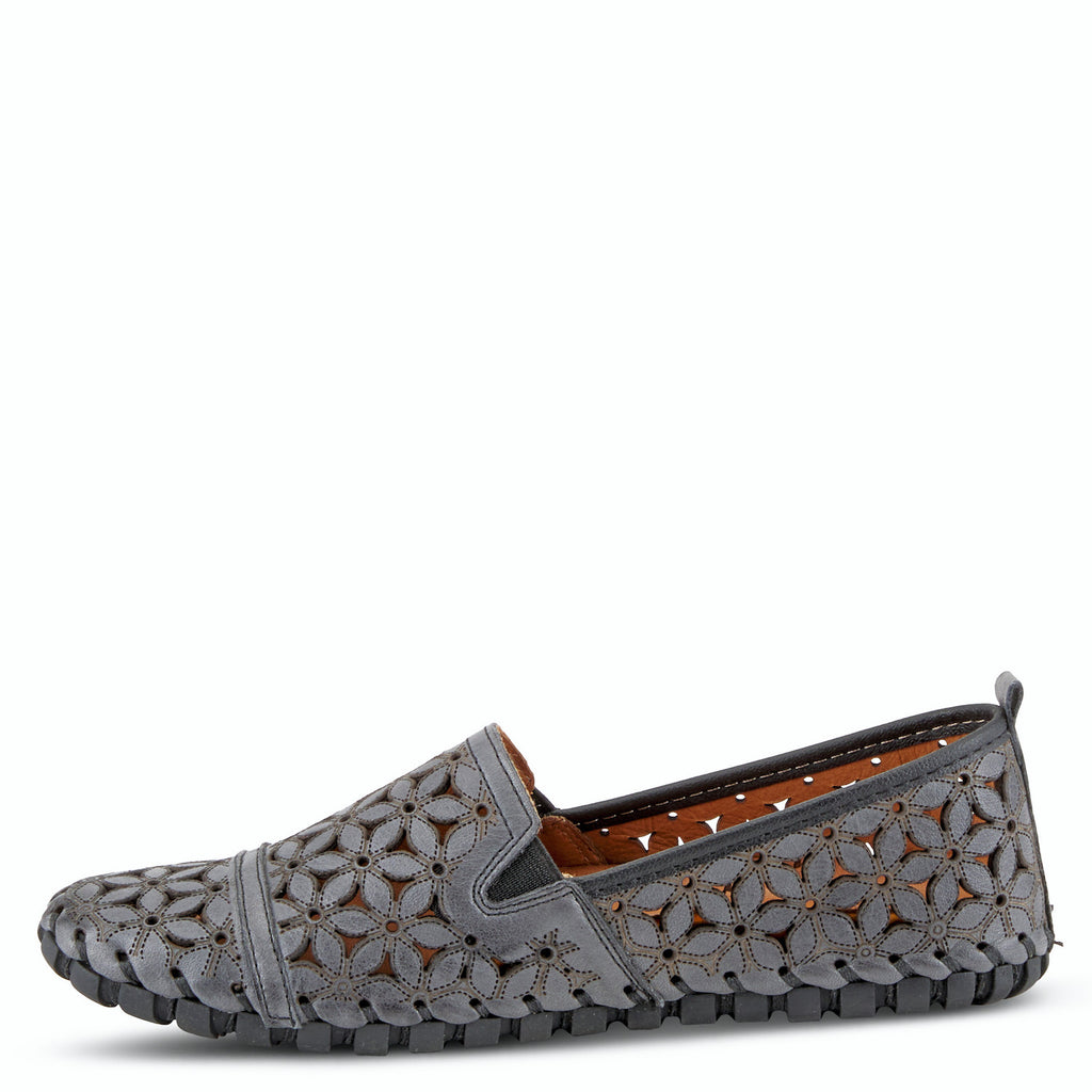 Spring Step FlowerFlow Leather Loafer with Floral Cutout