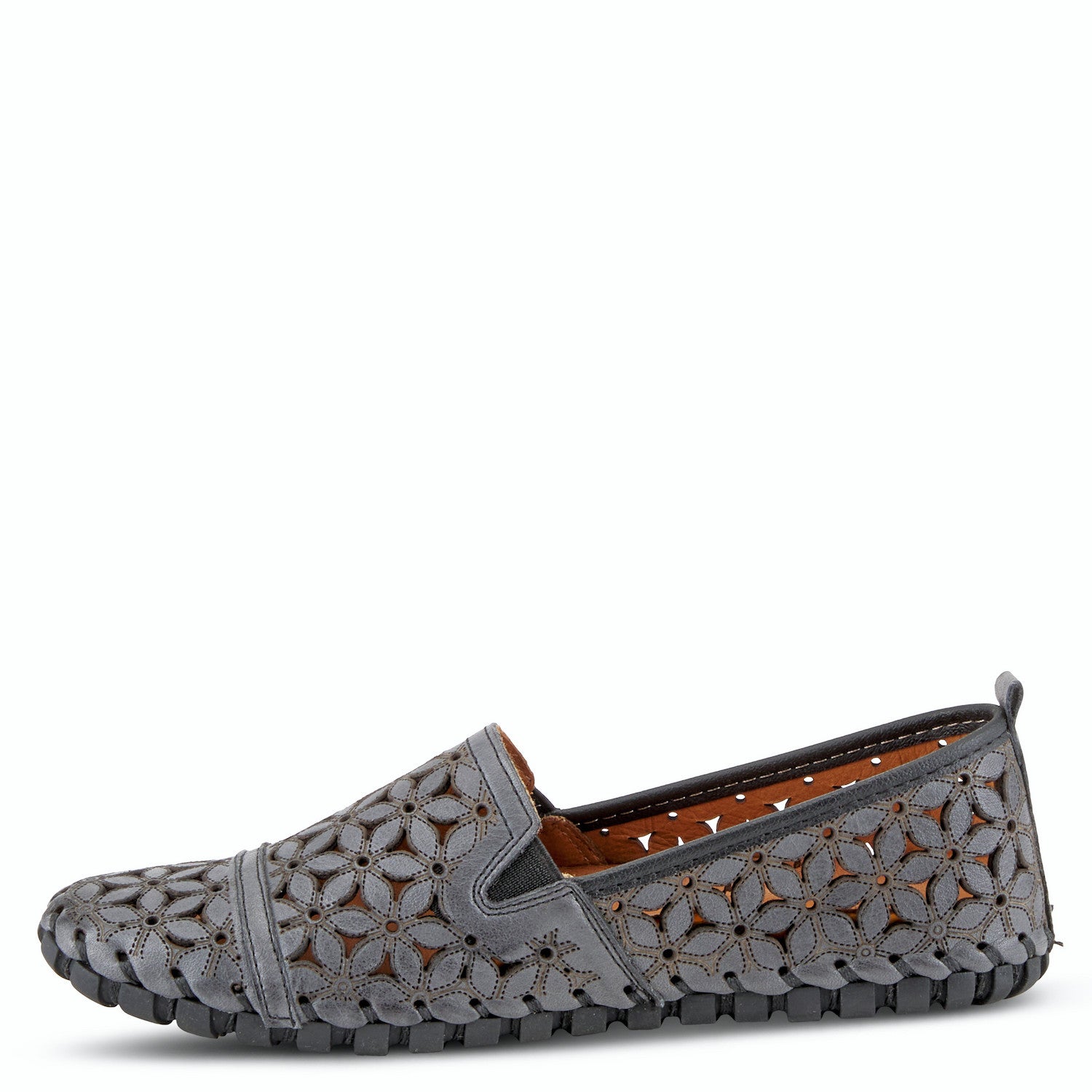 Spring Step FlowerFlow Leather Loafer with Floral Cutout