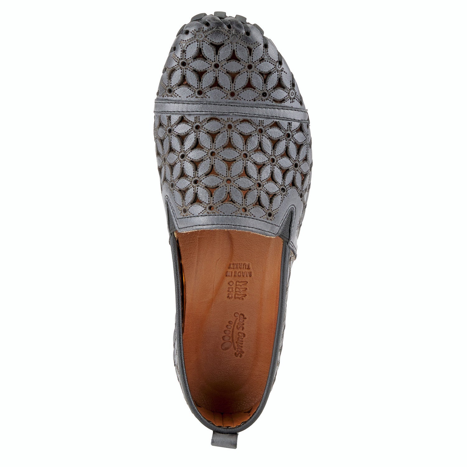Spring Step FlowerFlow Leather Loafer with Floral Cutout