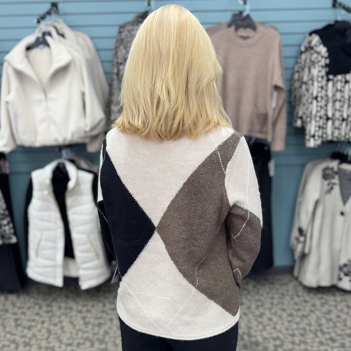 The Alpine Argyle Pullover