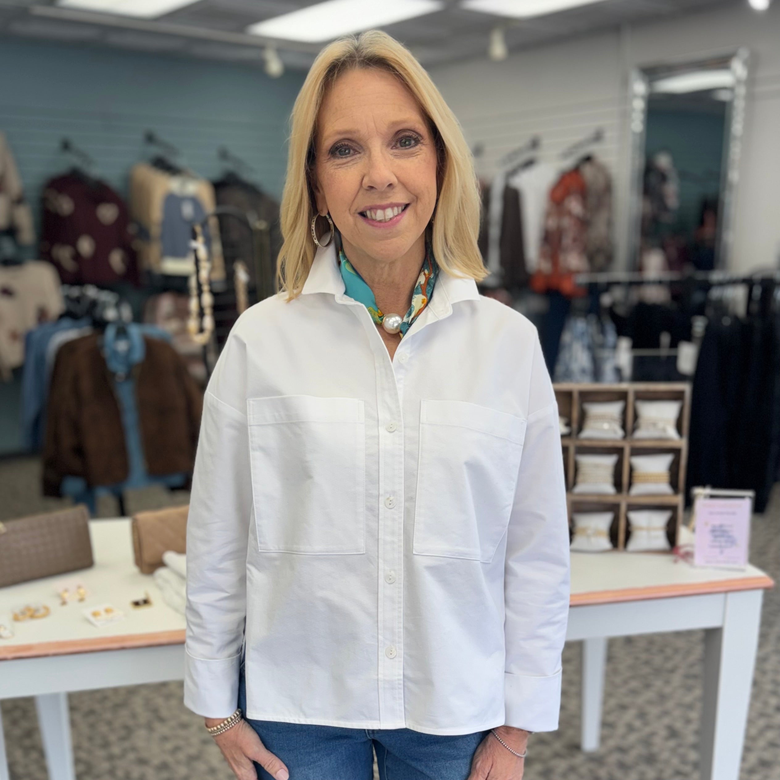 Perfect Travel Boxy Boyfriend Shirt