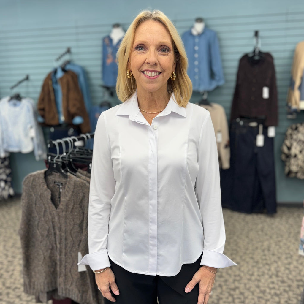 Classic Hidden Placket Shirt