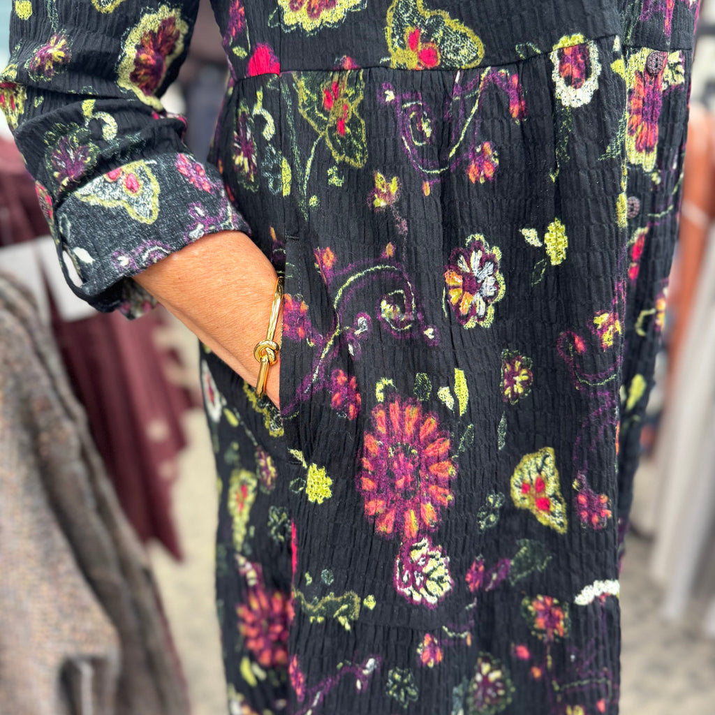 Crinkle Cotton Floral Lanai Dress