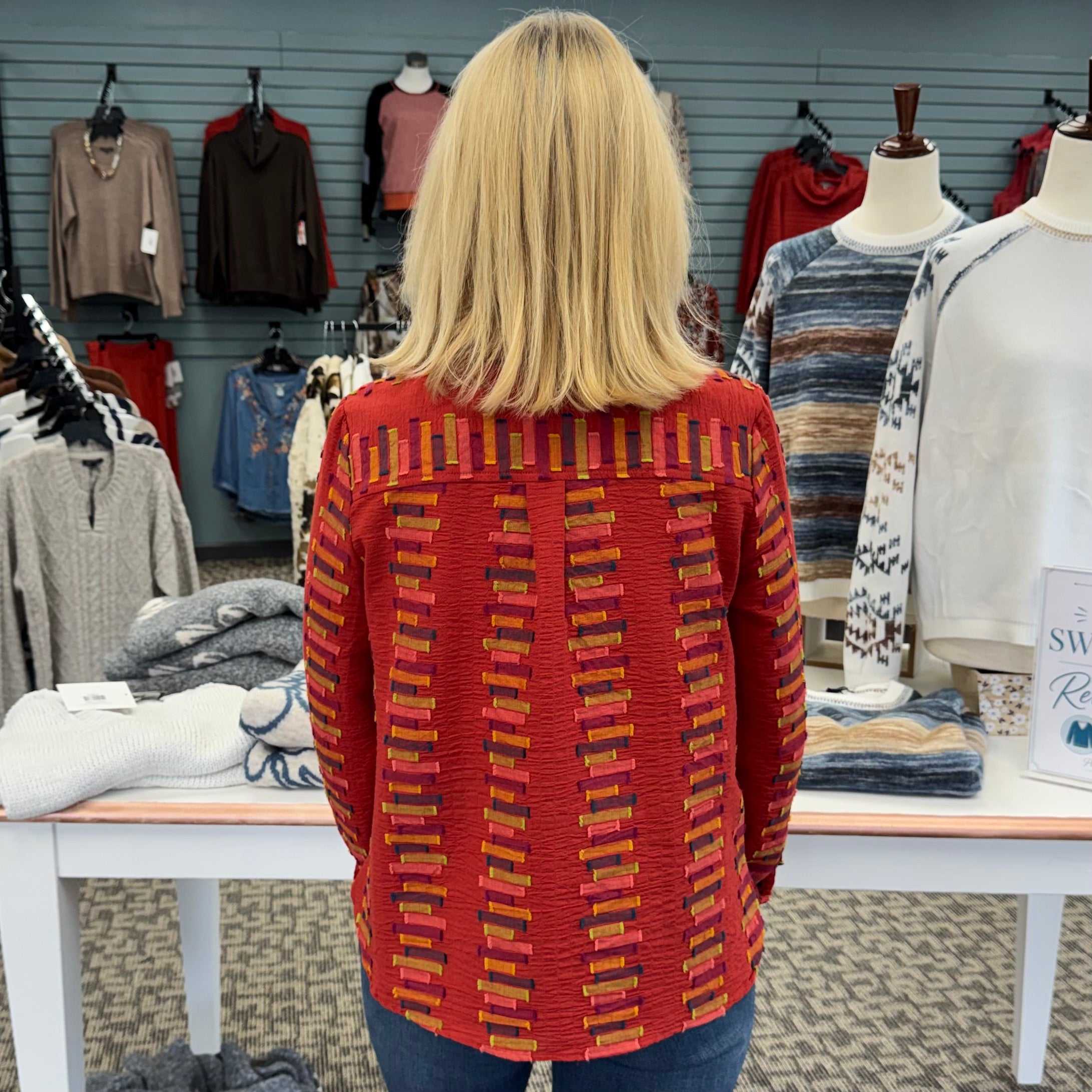 Embroidered Cotton Stripe Shirt