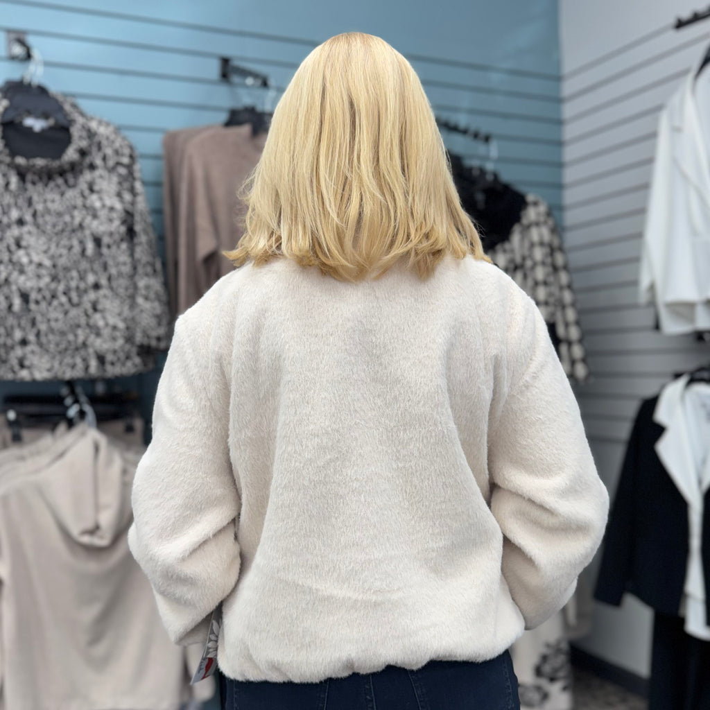 Faux Fur Cocoon Jacket