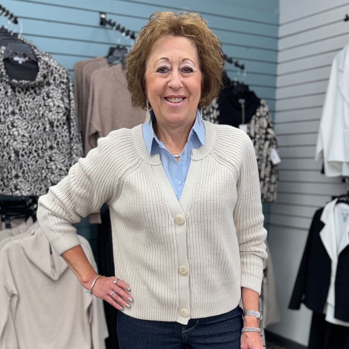 Fireside Shaker Stitch Cardi