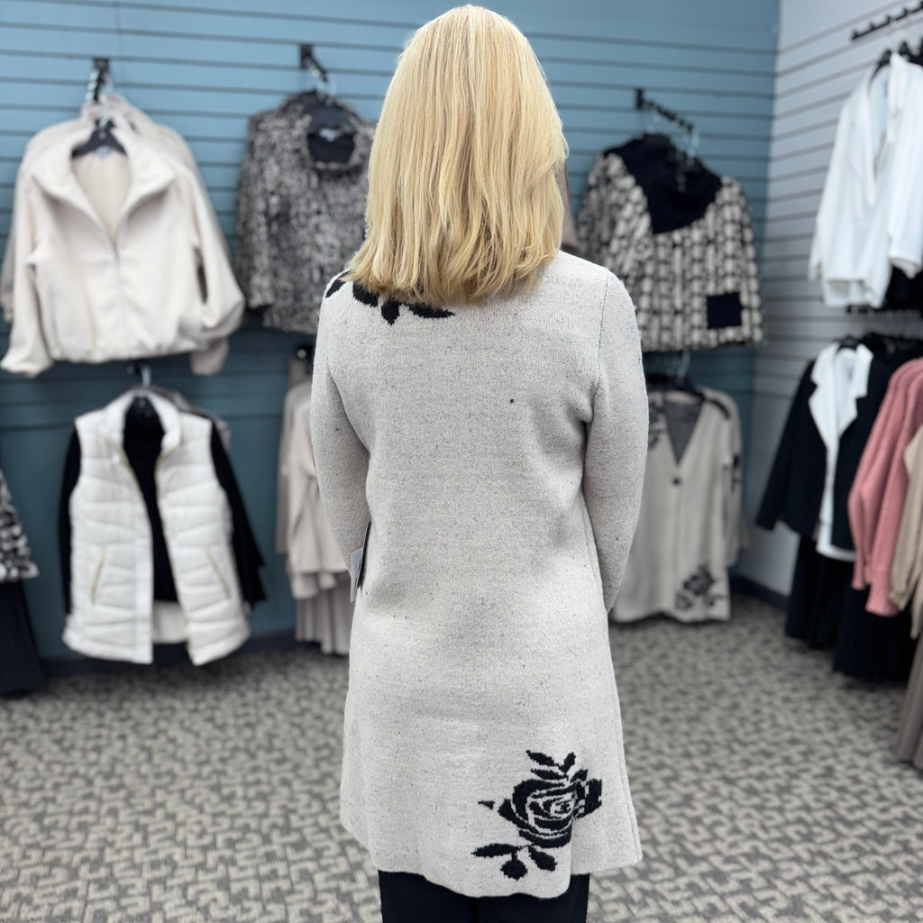 Floral Foliage Winter Bloom Cardi