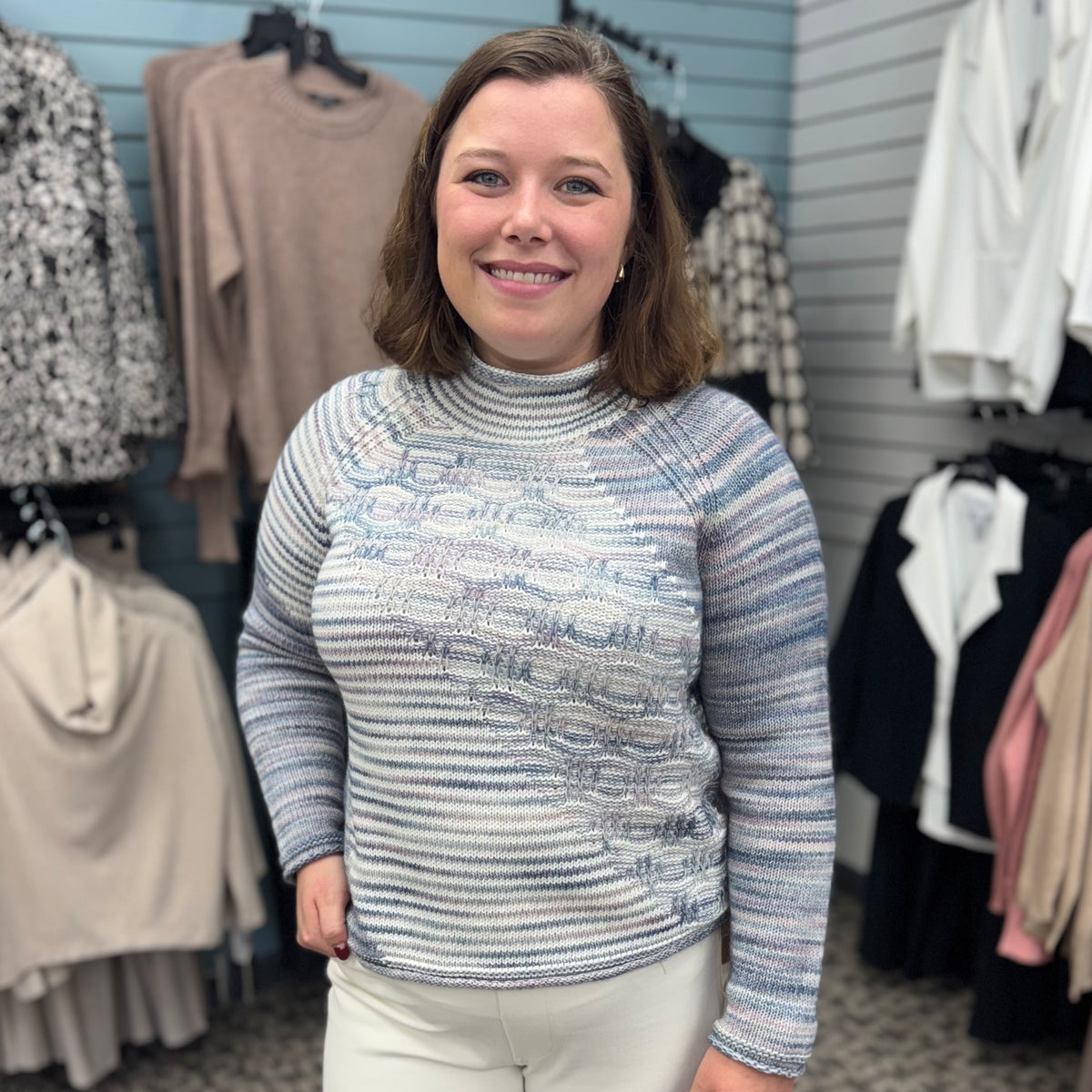 Highland Hues Mixed Stitch Pullover