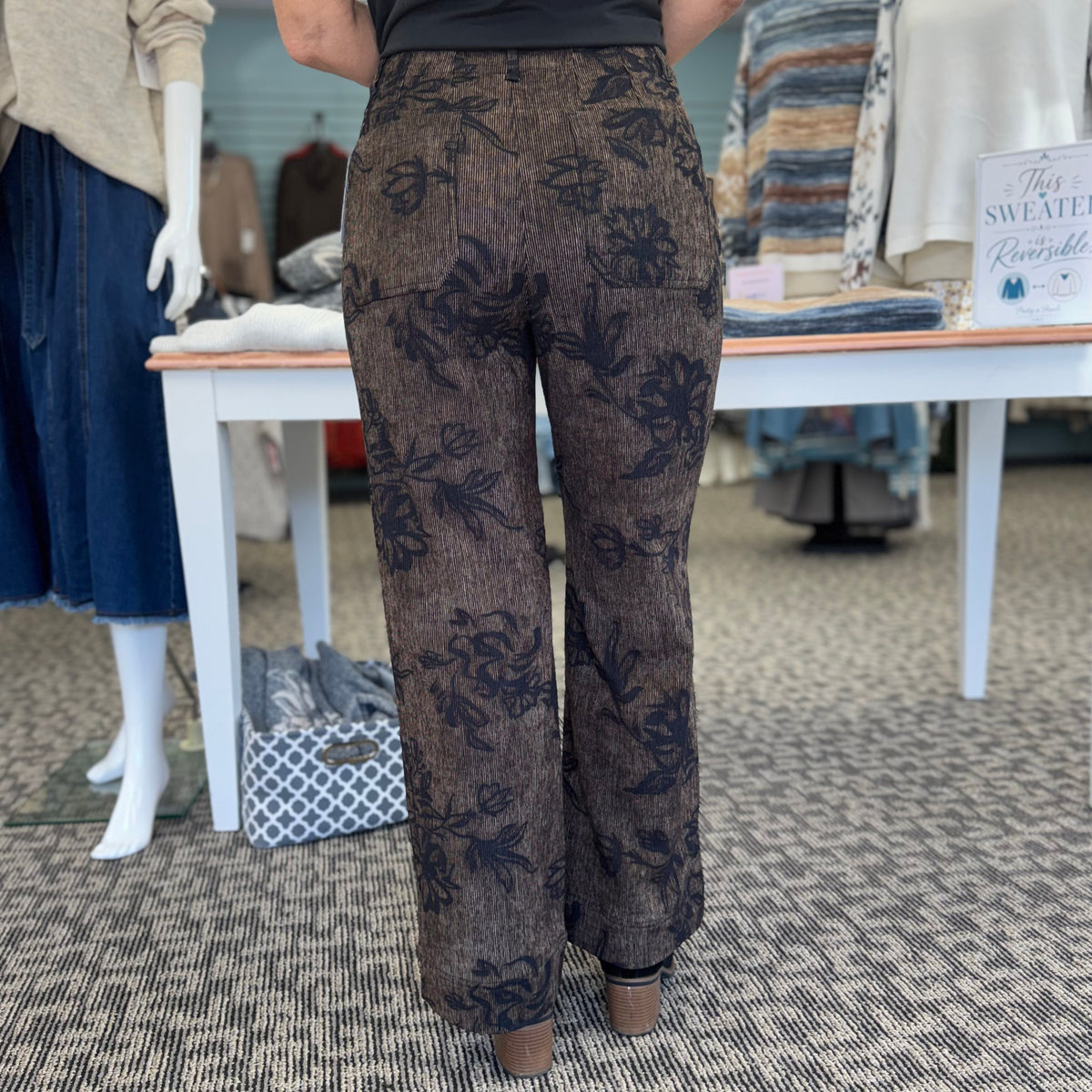 Luxe Cord Patch Pocket Ankle Pant