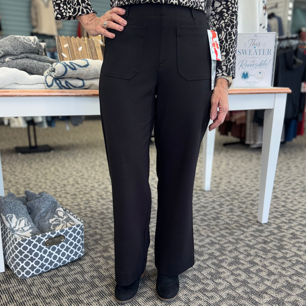 Luxe Ponte Solid Flood Pant