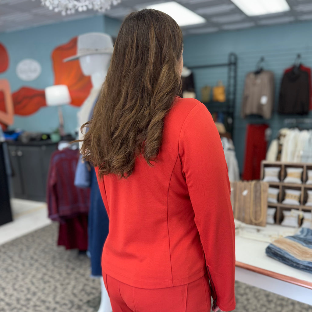 Luxe Ponte Solid Madison Jacket