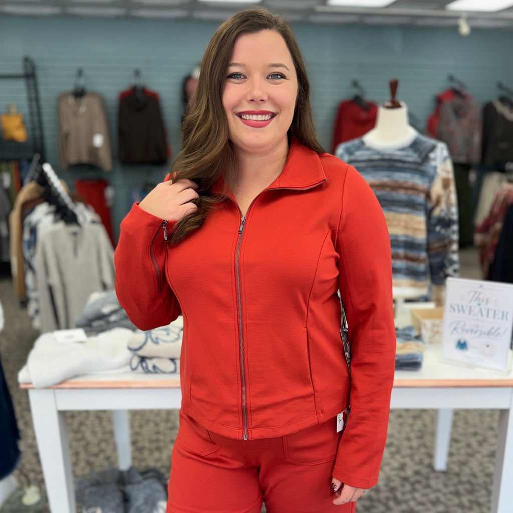 Luxe Ponte Solid Madison Jacket