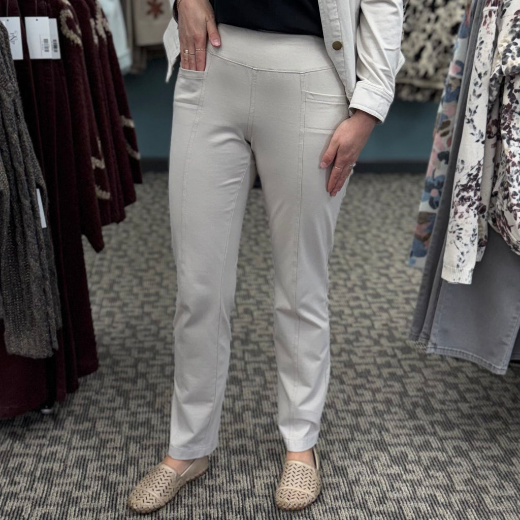 Stonewash City Knit Seamed Pocket Pant