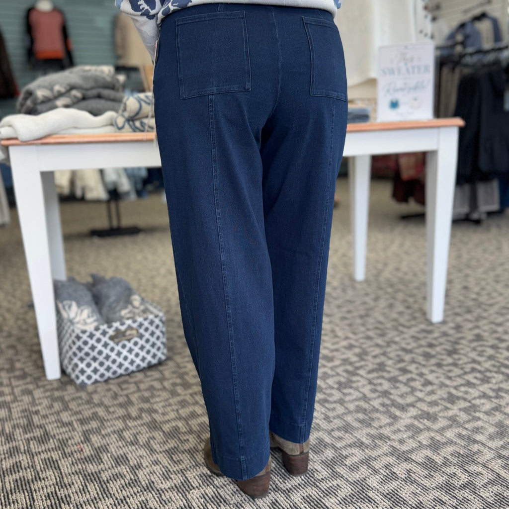 Stonewash Knit Angle Pocket Flood
