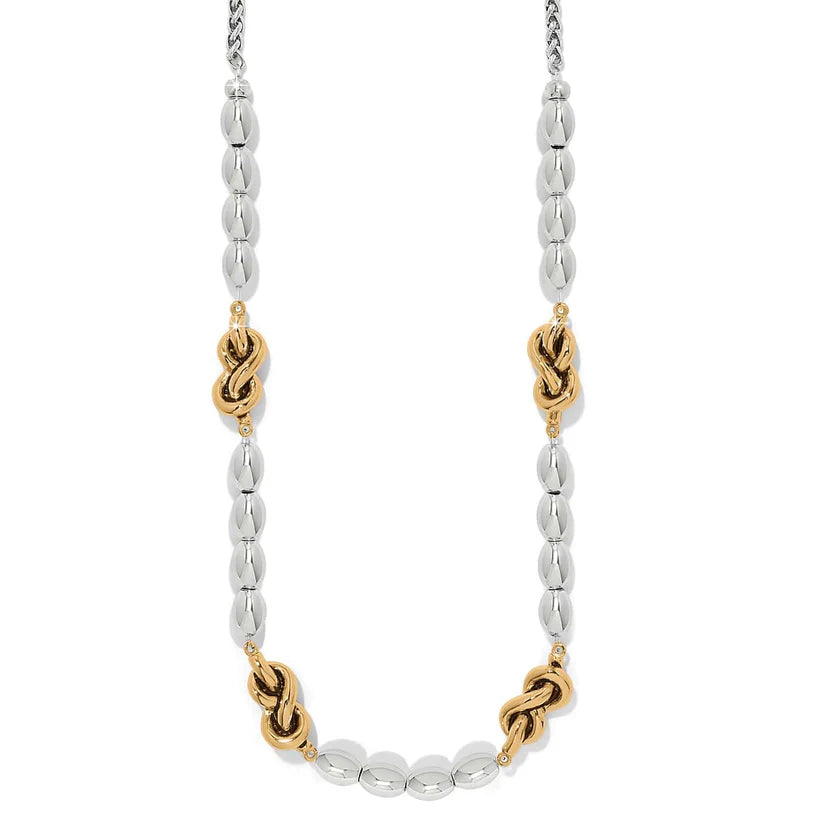 Interlok Single Knot Drops Collar Necklace