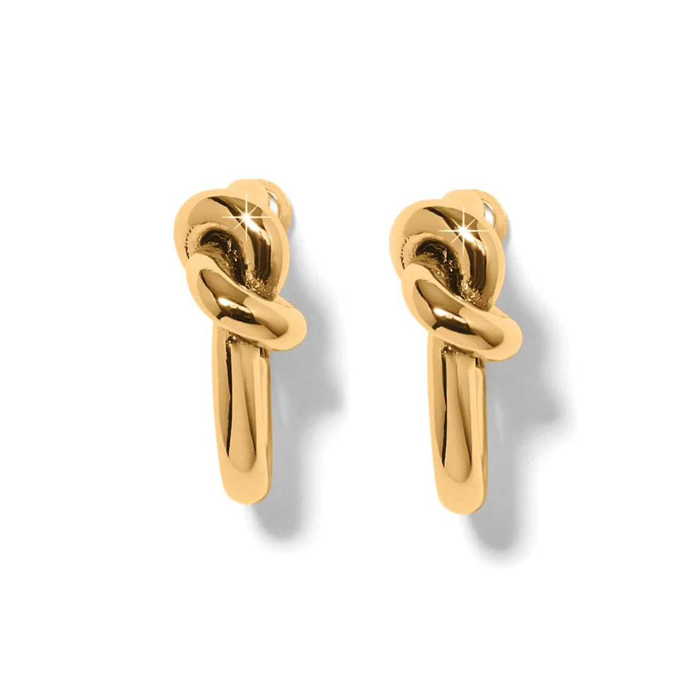 Interlok Single Knot Hoop Earring