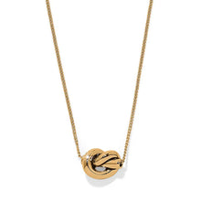 Load image into Gallery viewer, Interlok Single Knot Mini Necklace- Gold
