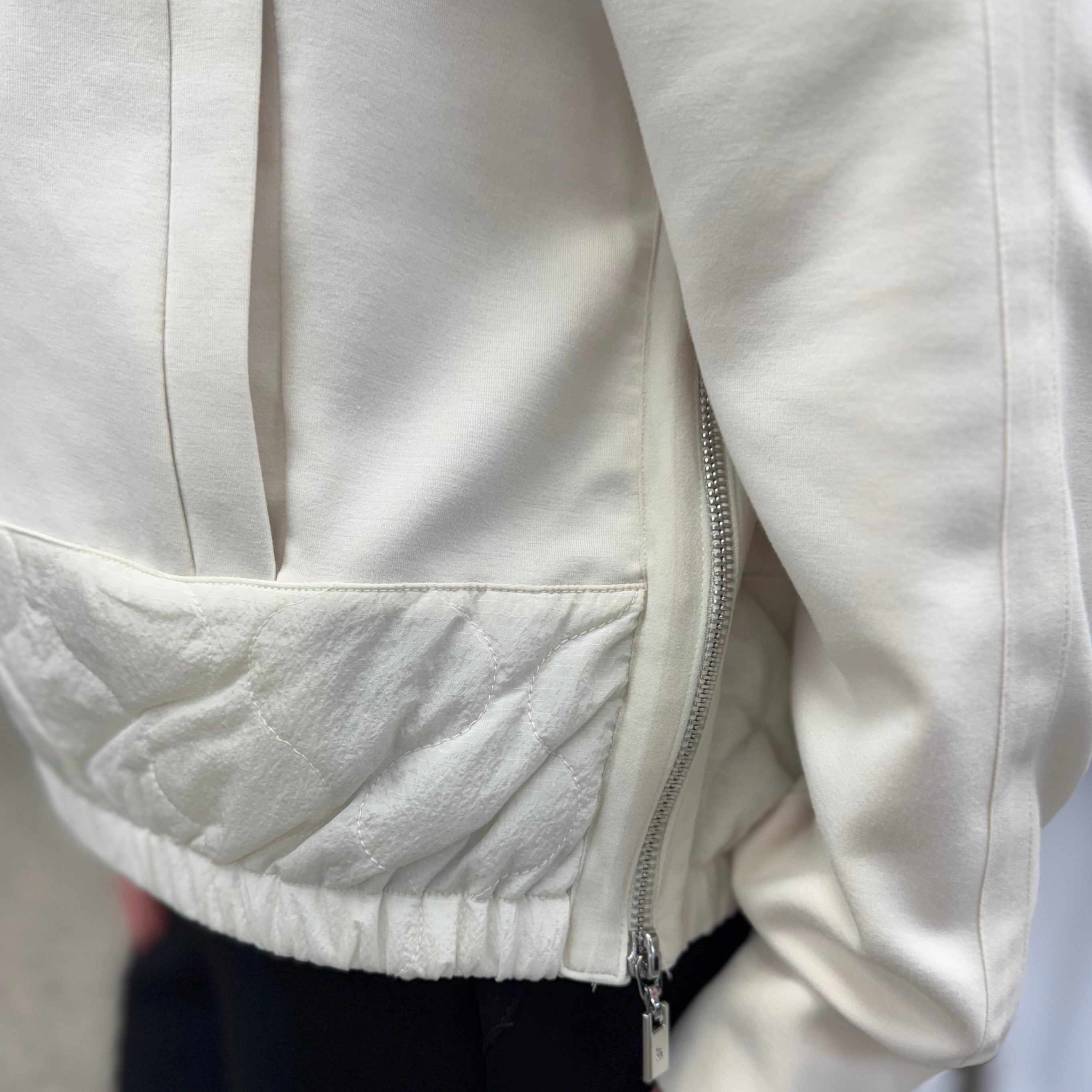 Scuba Jersey Funnel-Neck Sweatshirt
