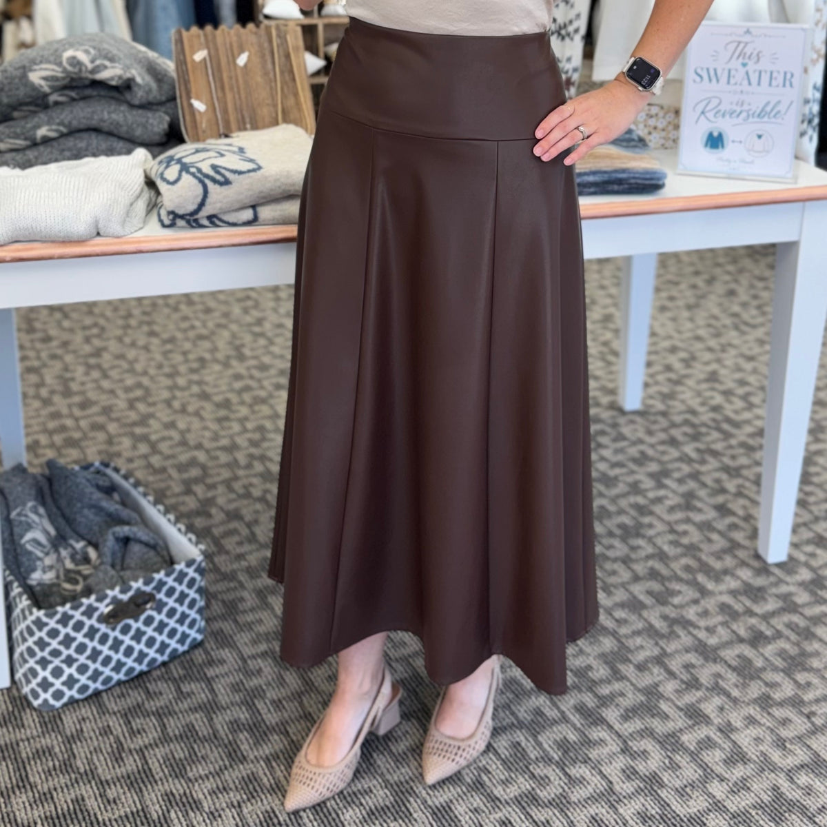Pleather Skirt