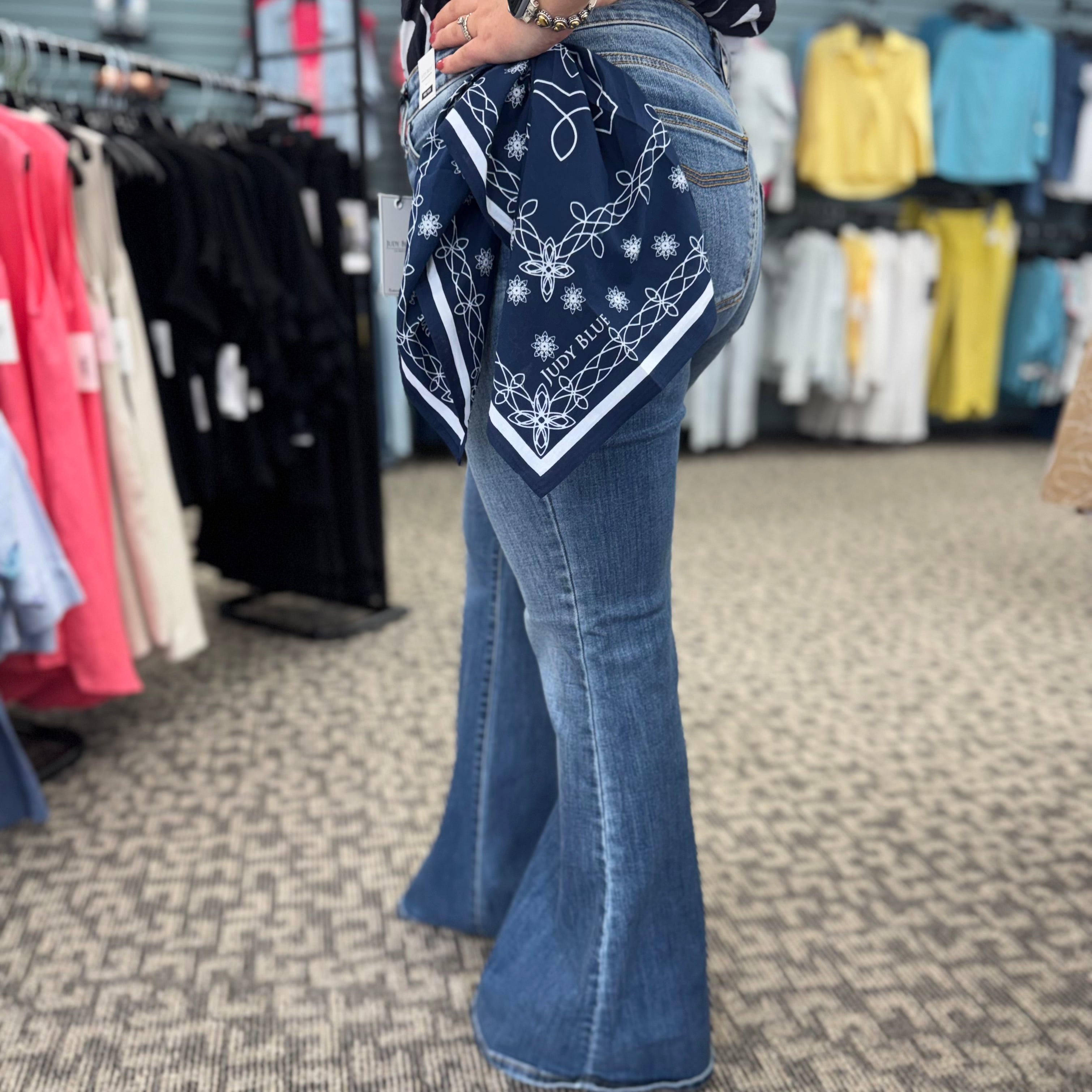 Judy Blue Jaqueline Mid-Rise Flare Jeans