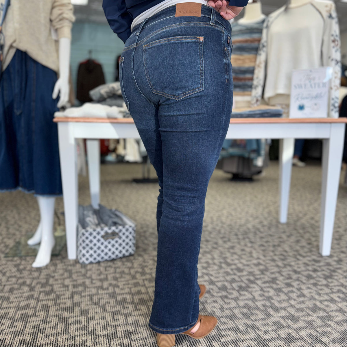 Mr Petite Dark Wash Bootcut