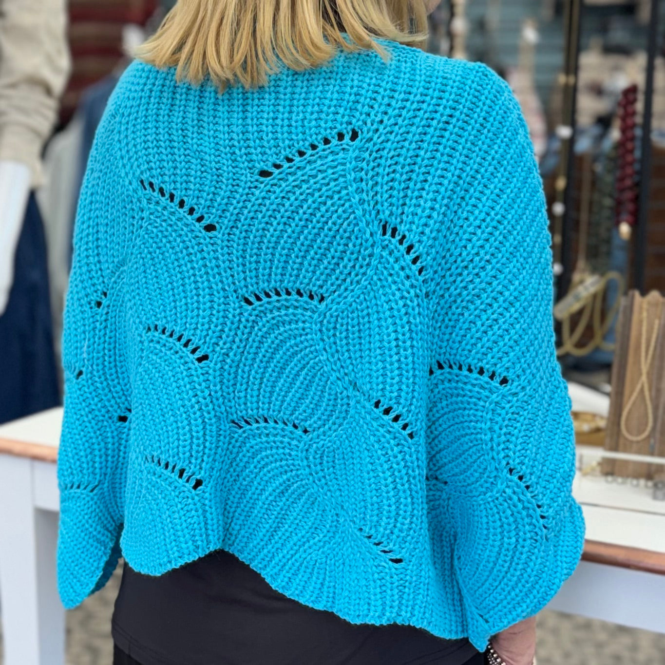 Loose Knit Batwing Sweater