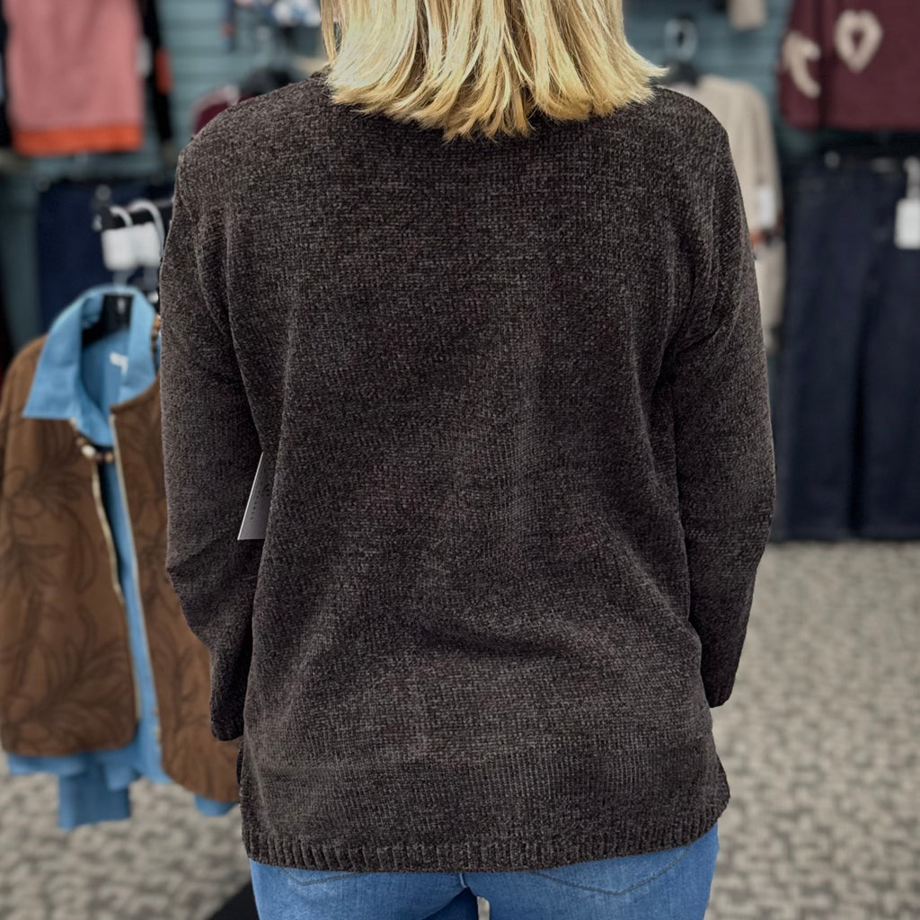 Lulu B 3/4 Sleeve Chenille Pullover