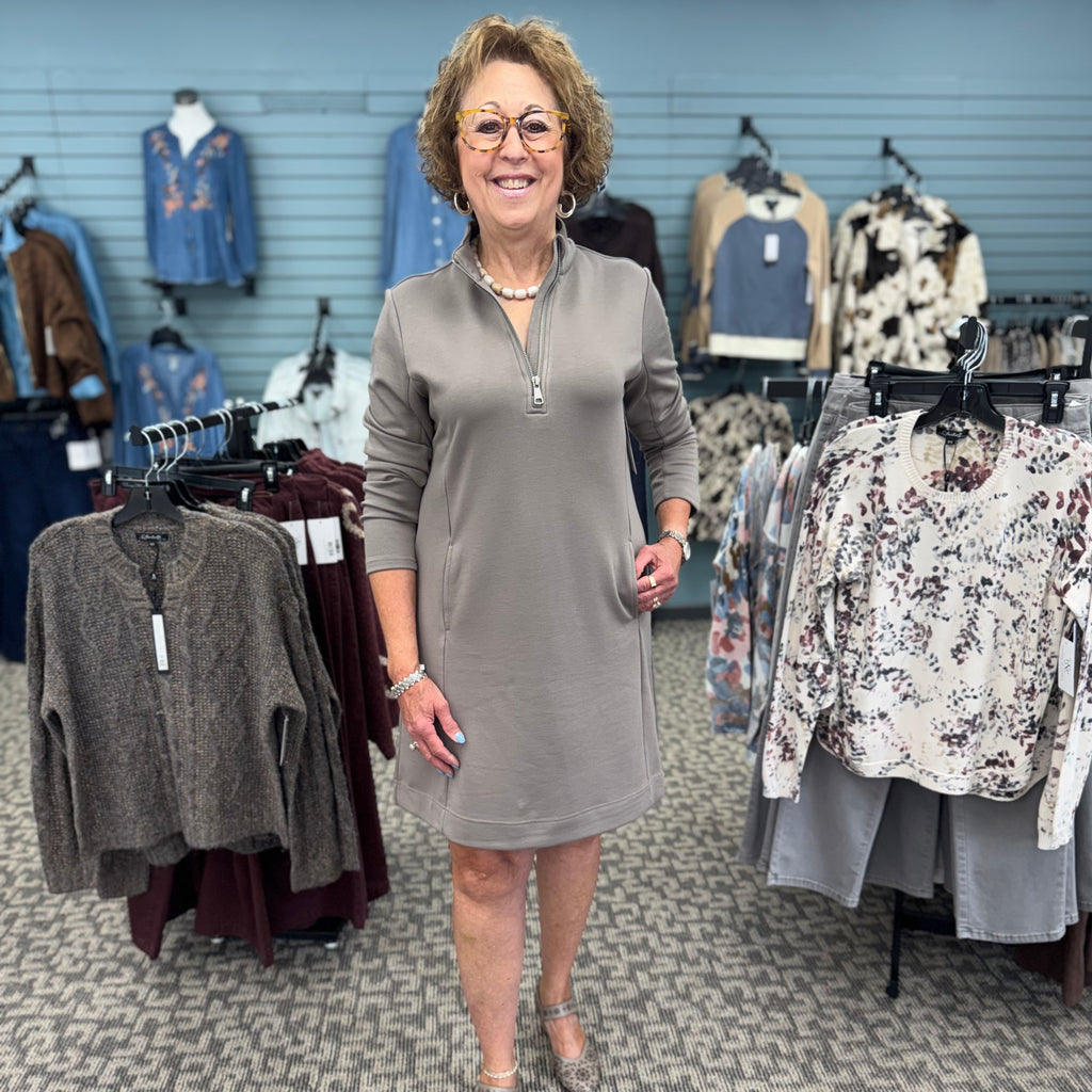 Lulu B Zip-Front Tunic Dress