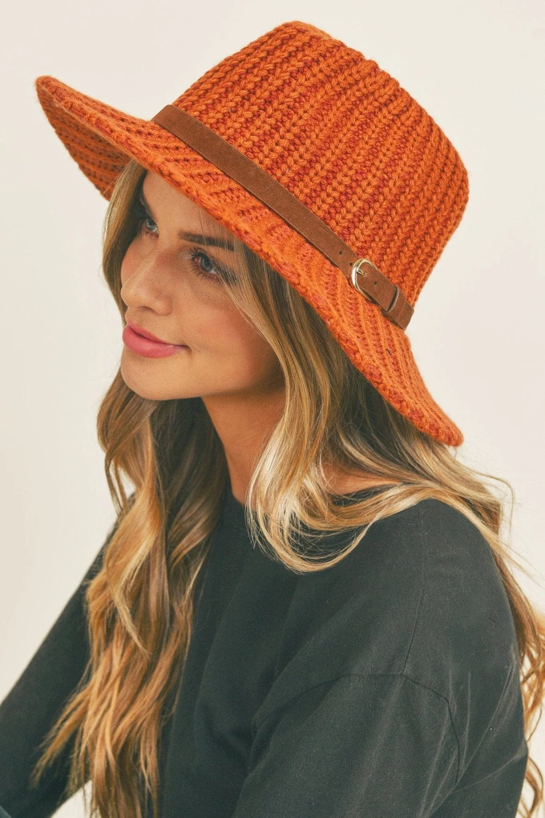 Knit Fedora Hat