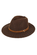 Load image into Gallery viewer, Knit Fedora Hat
