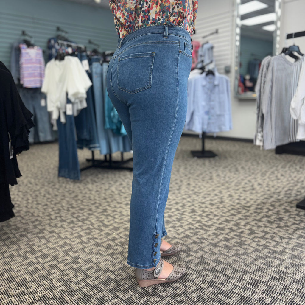 Scallop Hem Crop Pant