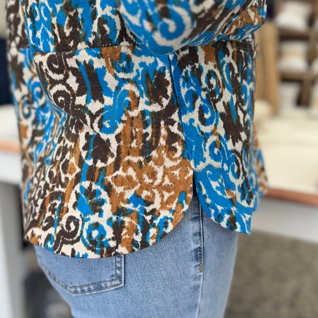 Shirred Sleeve Bateau Neck Top