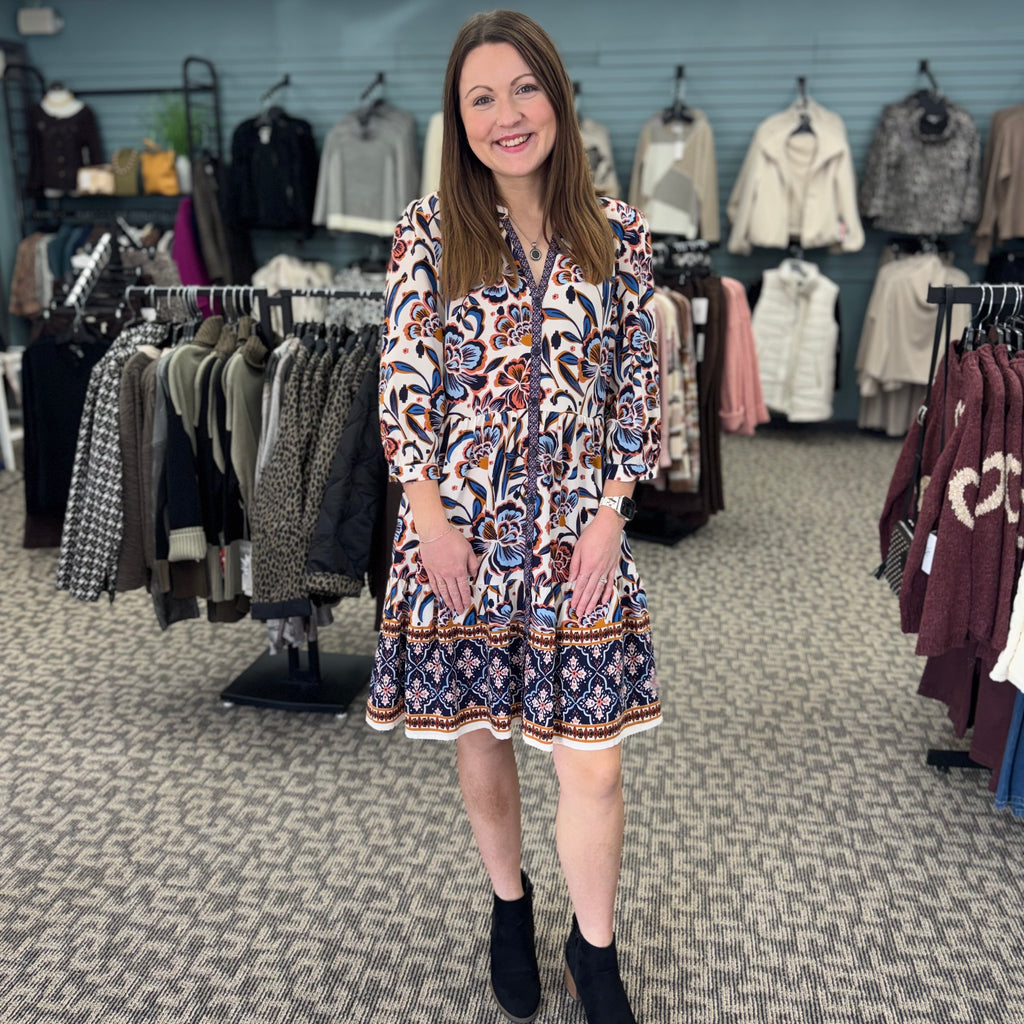 Floral Meadow Flounce Dress