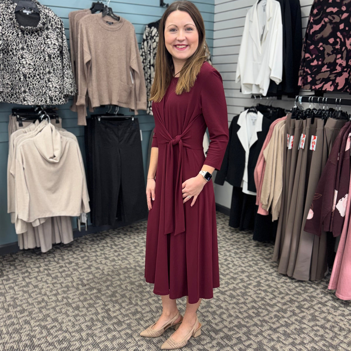 Side-Tie Flowy Pullover