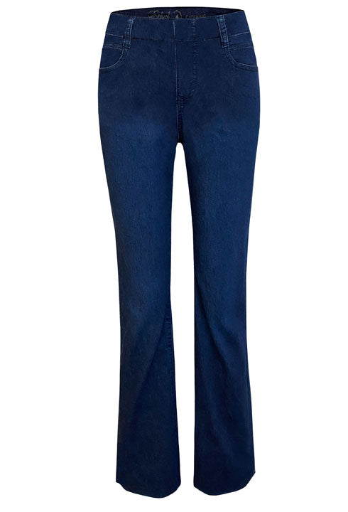 P481MW Back Button Boot Cut