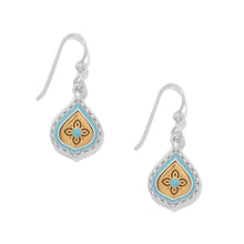 Load image into Gallery viewer, Mosaic Cerrillos Teardrop French Wire Earrings
