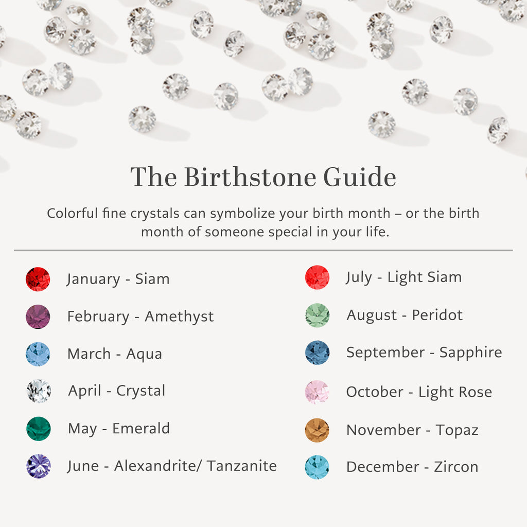 Glitz Birthstone Amulet- Light Rose