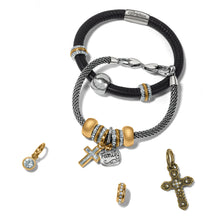 Load image into Gallery viewer, Golden Ray Cross Charm
