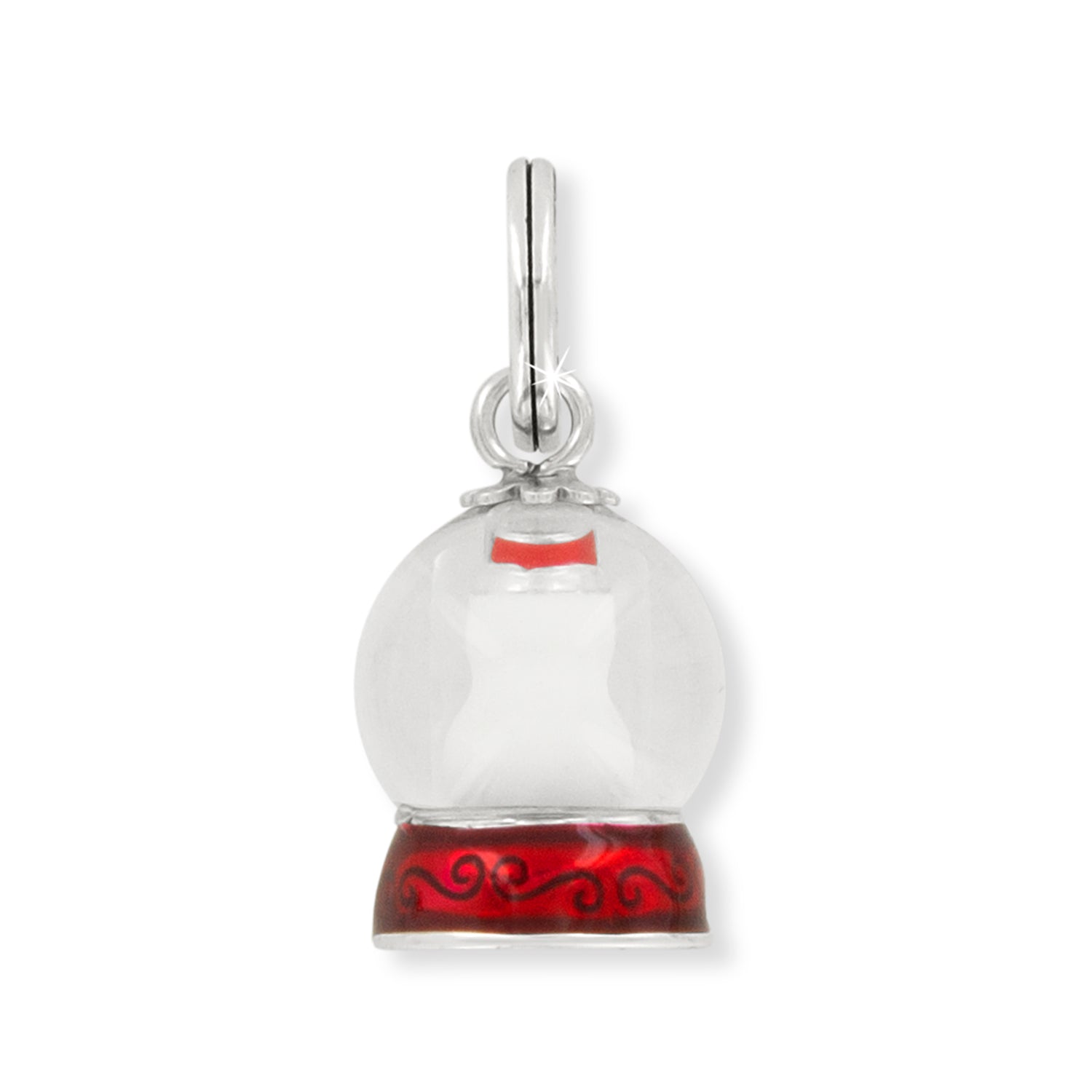 Snowglobe Snow Man Charm