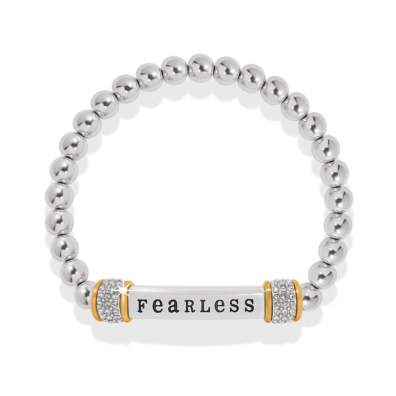 Meridian Fearless Two Tone Stretch Bracelet