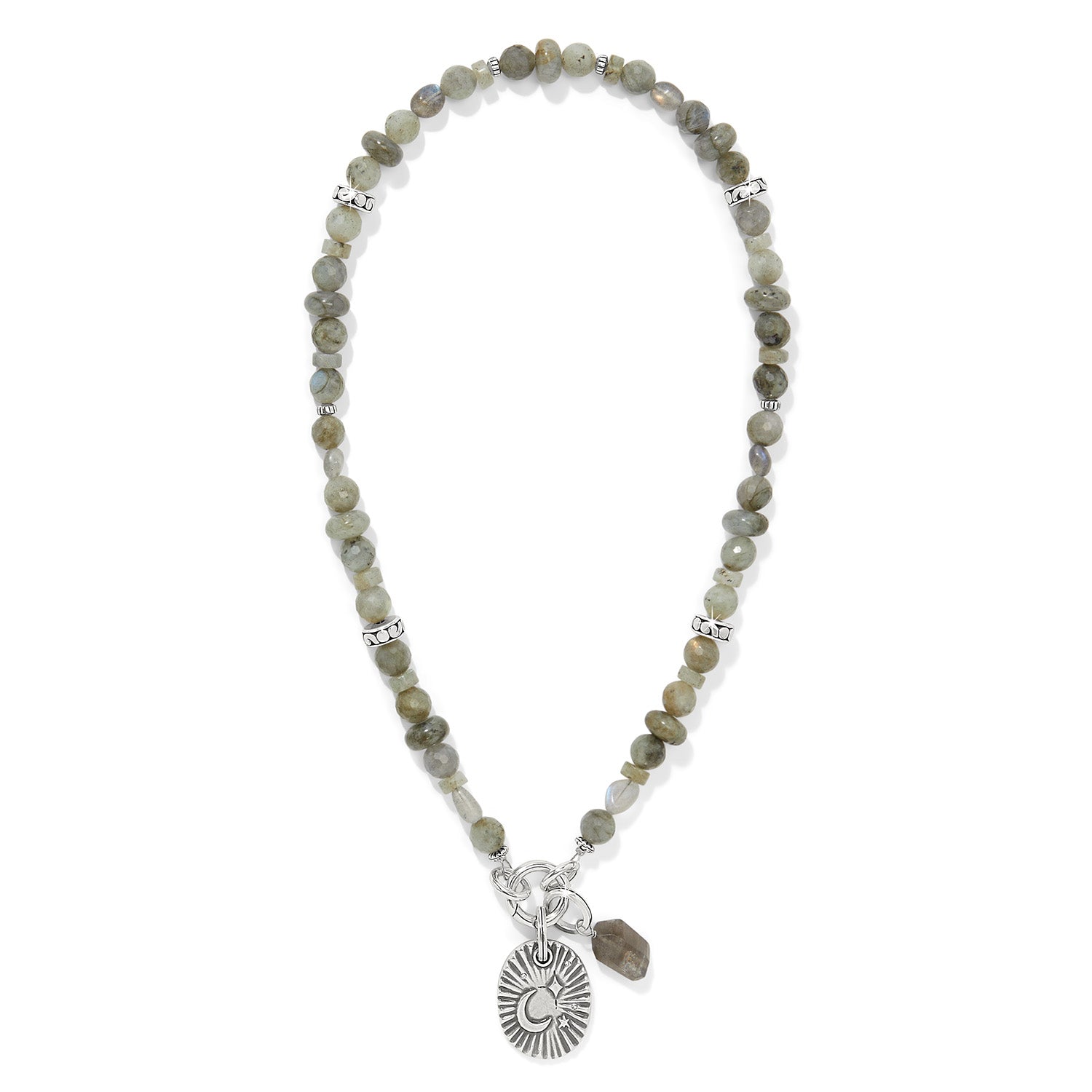 Token Charm Labradorite Necklace